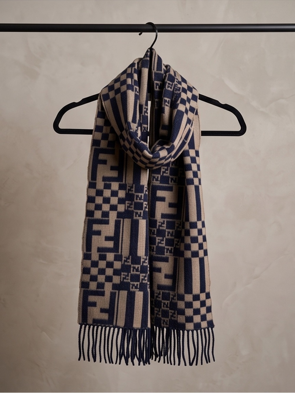 Fendi Zuca Wool scarf
